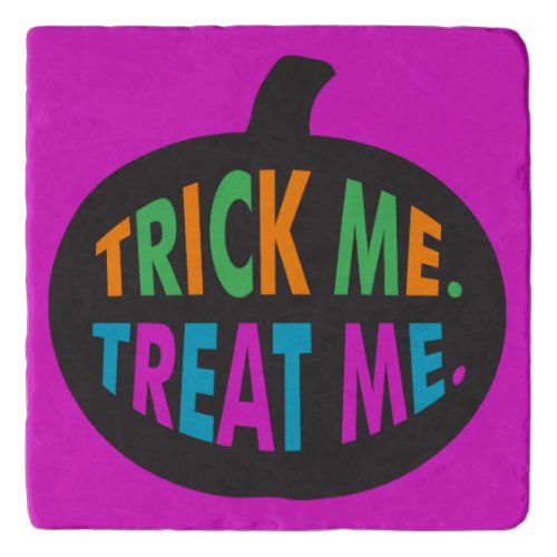 Trick Me Treat Me Halloween Multi_Color Trivet