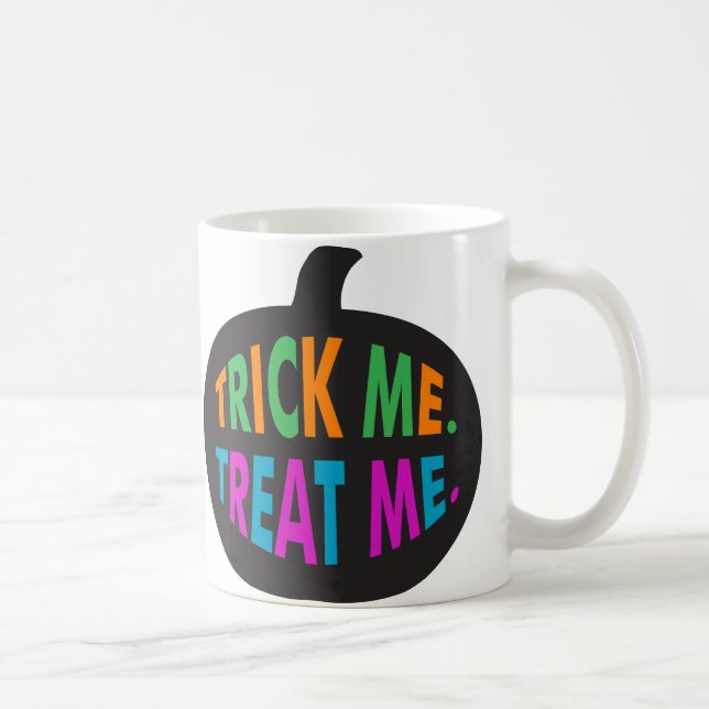 Trick Me Treat Me Multi-Color Coffee Mug (Right)