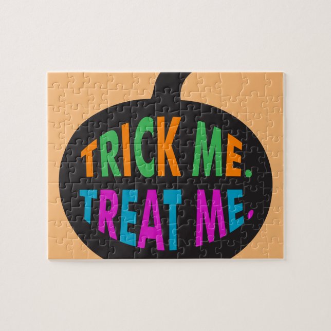 Trick Me Treat Me Multi-Color Jigsaw Puzzle (Horizontal)