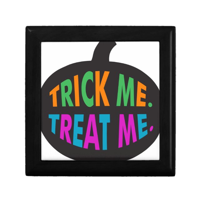 Trick Me Treat Me Multi-Color Keepsake Box (Front)