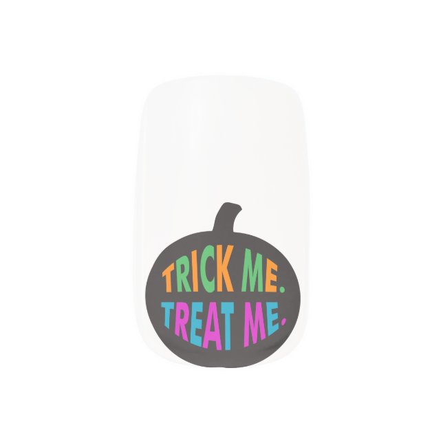 Trick Me Treat Me Multi-Color Minx Nail Wraps (Left Thumb)