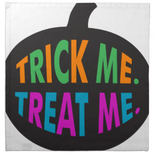 Trick Me Treat Me Multi-Color Napkin