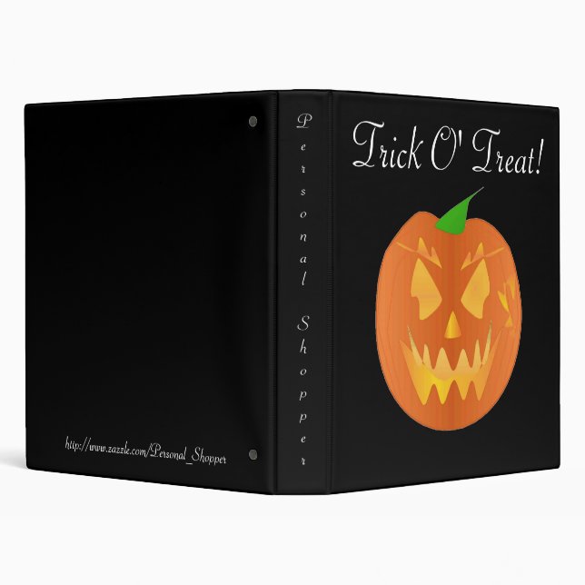 Trick O' Treat In Black Binder (Background)