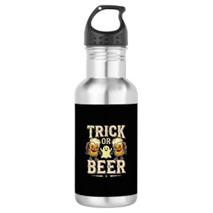 Trick or Beer Halloween Beer Design_1 Stainless Steel Water Bottle