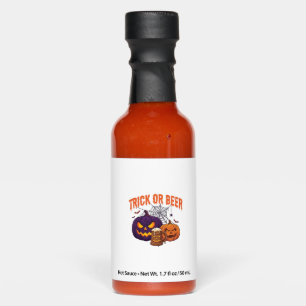 Trick Or Beer Halloween Pumpkins Mug Spider Web_1 Hot Sauces