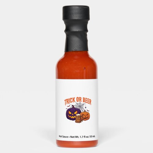 Trick Or Beer Halloween Pumpkins Mug Spider Web_1 Hot Sauces