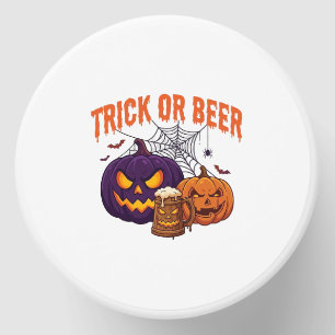 Trick Or Beer Halloween Pumpkins Mug Spider Web_1 Mini Candle Favors