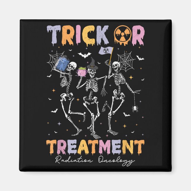Trick Or Halloween Radiation Oncology Rad Therapy  Magnet (Front)