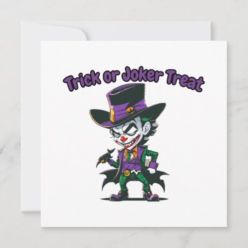 Trick or Joker Treat Invitation