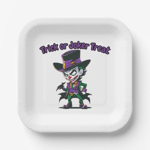 Trick or Joker Treat Paper Plates