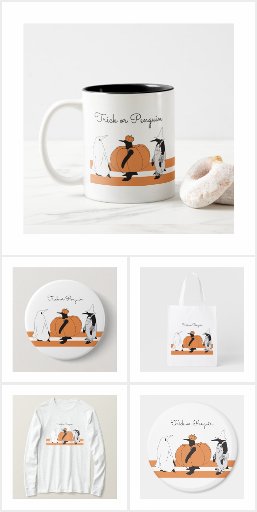 Trick or Penguin - Cute Funny Halloween Gifts