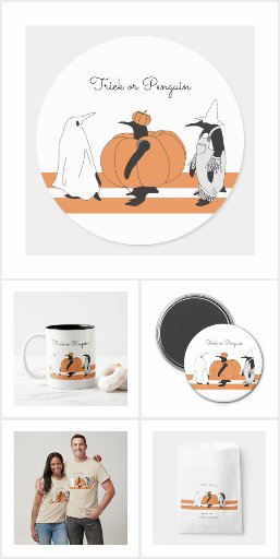 Trick or Penguin Halloween Gifts