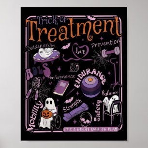Trick Or Pt Physical Therapy Therast Halloween Poster