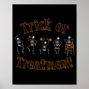 Trick Or Pt Physical Therapy Therast Halloween Poster