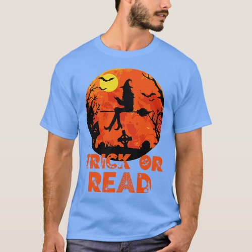 Trick or Read Halloween Reading Lover T_Shirt