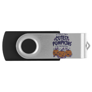 Trick Or Teach Cute Halloween Teacher Men Women Flash Drive