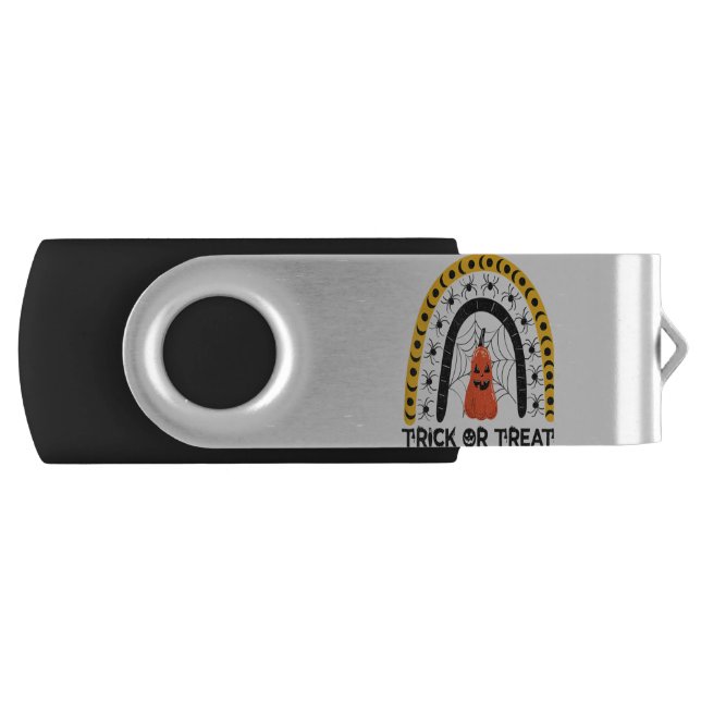 Trick or Teach Funny Teacher Halloween Spider Flash Drive (Front)