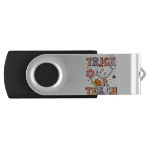 Trick Or Teach Ghost Teacher Halloween Costume Flash Drive