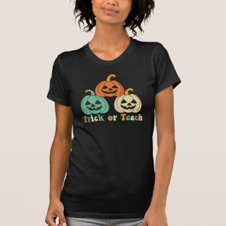 Trick or teach Halloween spooky pumpkins teacher