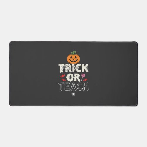 Trick or Teach Halloween Teacher Design (2)_1 Desk Mat
