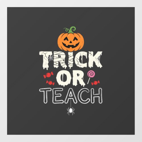 Trick or Teach Halloween Teacher Design (2)_1 Floor Decals