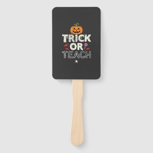 Trick or Teach Halloween Teacher Design (2)_1 Hand Fan