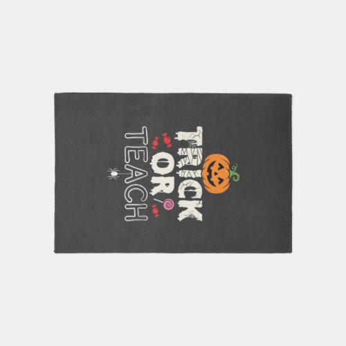 Trick or Teach Halloween Teacher Design (2)_1 Rug