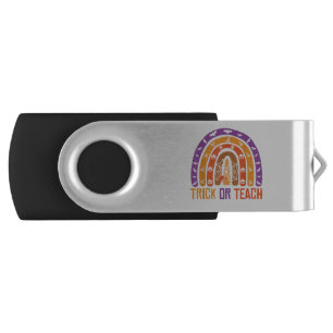 Trick Or Teach Rainbow Teacher Halloween Costume W Flash Drive