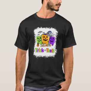 Trick Or Teeth Funny Dental Halloween Treat Dentis T-Shirt