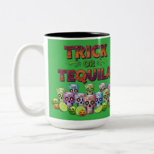 Trick or Tequila Tee Two-Tone Coffee Mug