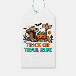 Trick or Trail Ride Funny Halloween Horse Gift Tags