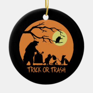 Trick Or Trash Ceramic Ornament