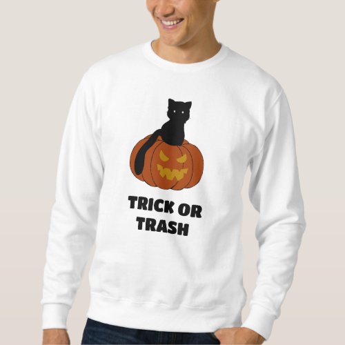 Trick or trash Halloween Sweatshirt