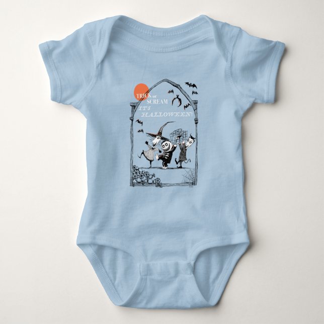 Trick or Treak Oogie's Boys Baby Bodysuit (Front)