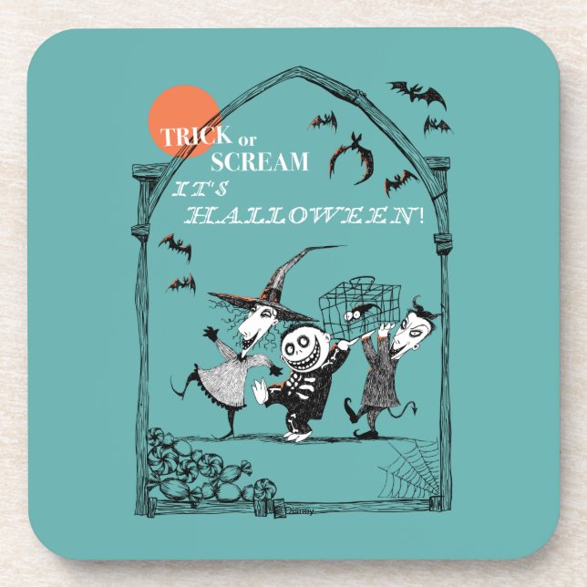 Trick or Treak Oogie's Boys Beverage Coaster (Front)