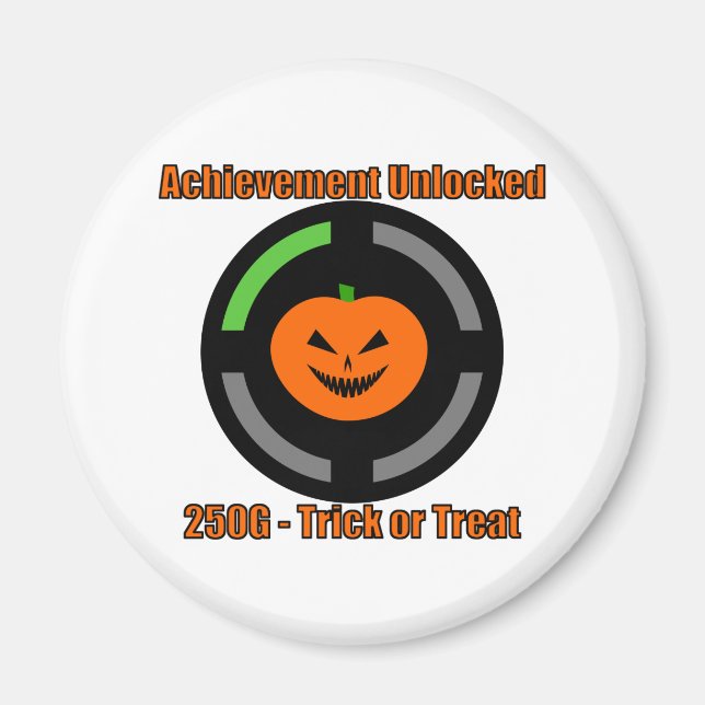 Trick or Treat - Achievement Unlocked Magnet (Front)