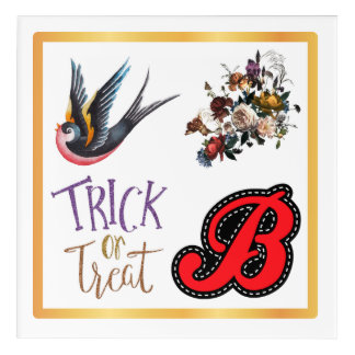 Trick or treat acrylic print