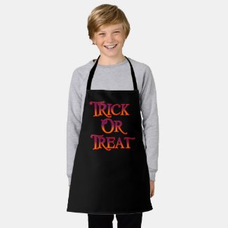 Trick or Treat All-Over Print Kids Apron