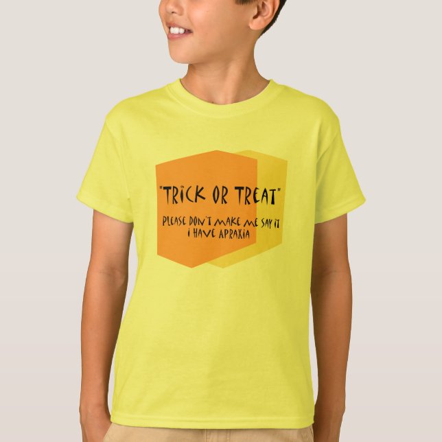 Trick or treat- Autism T-Shirt (Front)