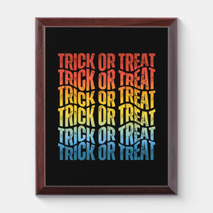 TRICK OR TREAT AWARD PLAQUE