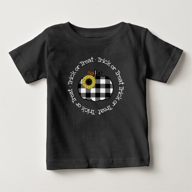 TRICK or TREAT Baby Fine Jersey T-Shirt (Front)