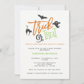 Trick or Treat Baby Shower Invitations (Front)
