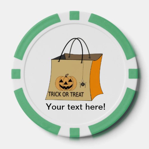Trick or treat bag clipart poker chips