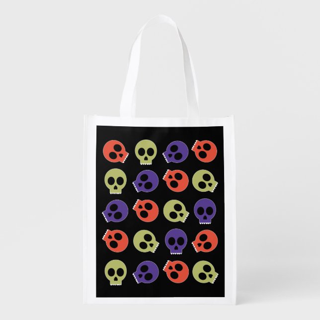 Trick or Treat Bag - Silly Skulls (Front)