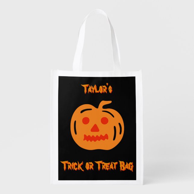 Trick or Treat Bag with Your Name on it (Front)