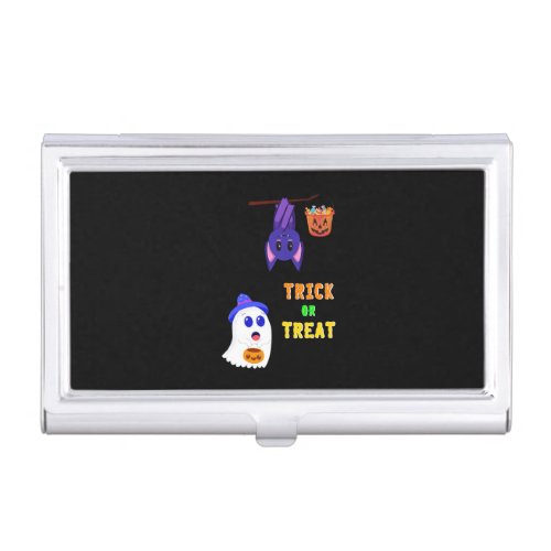 Trick Or Treat Bats Candy 31 UK October Halloween Business Card Case