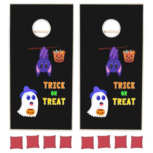 Trick Or Treat Bats Candy 31 UK October Halloween Cornhole Set
