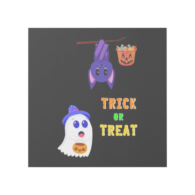 Trick Or Treat Bats Candy 31 UK October Halloween Gallery Wrap (Front)