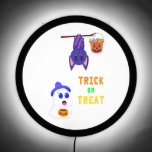 Trick Or Treat Bats Candy 31 UK October Halloween LED Sign<br><div class="desc">Trick Or Treat Bats Candy 31 UK October Halloween. Best gifts for Halloween Festival T-shirts, Ghost Puzzle, Trick or Treat iPhone Case, International Bat Appreciation Day Socks, National Candy Day Hoodies, Bat Tees, Spirit Mug, Candy Tops, Ghost Pillow, Birthday Tees, Anniversary T-shirts, Christmas, and Birthday T-shirts. Custom Illuminated Sign, Back...</div>