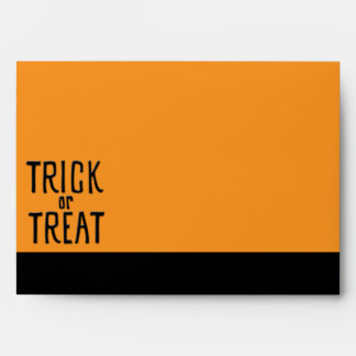 Trick or Treat black Card Envelope
